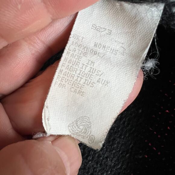 Vintage Woolrich black v-neck knit wool pullover sweater winter basics Med. - Picture 7 of 10